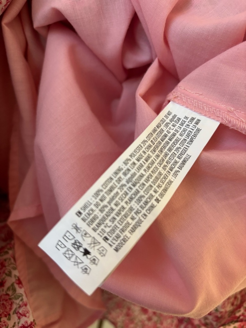 Hyacinth House Tuckernuck Pink Floral Tiered Babydoll Dress XS - Picture 2 of 4